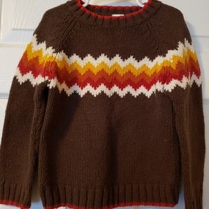 Brown child's sweater